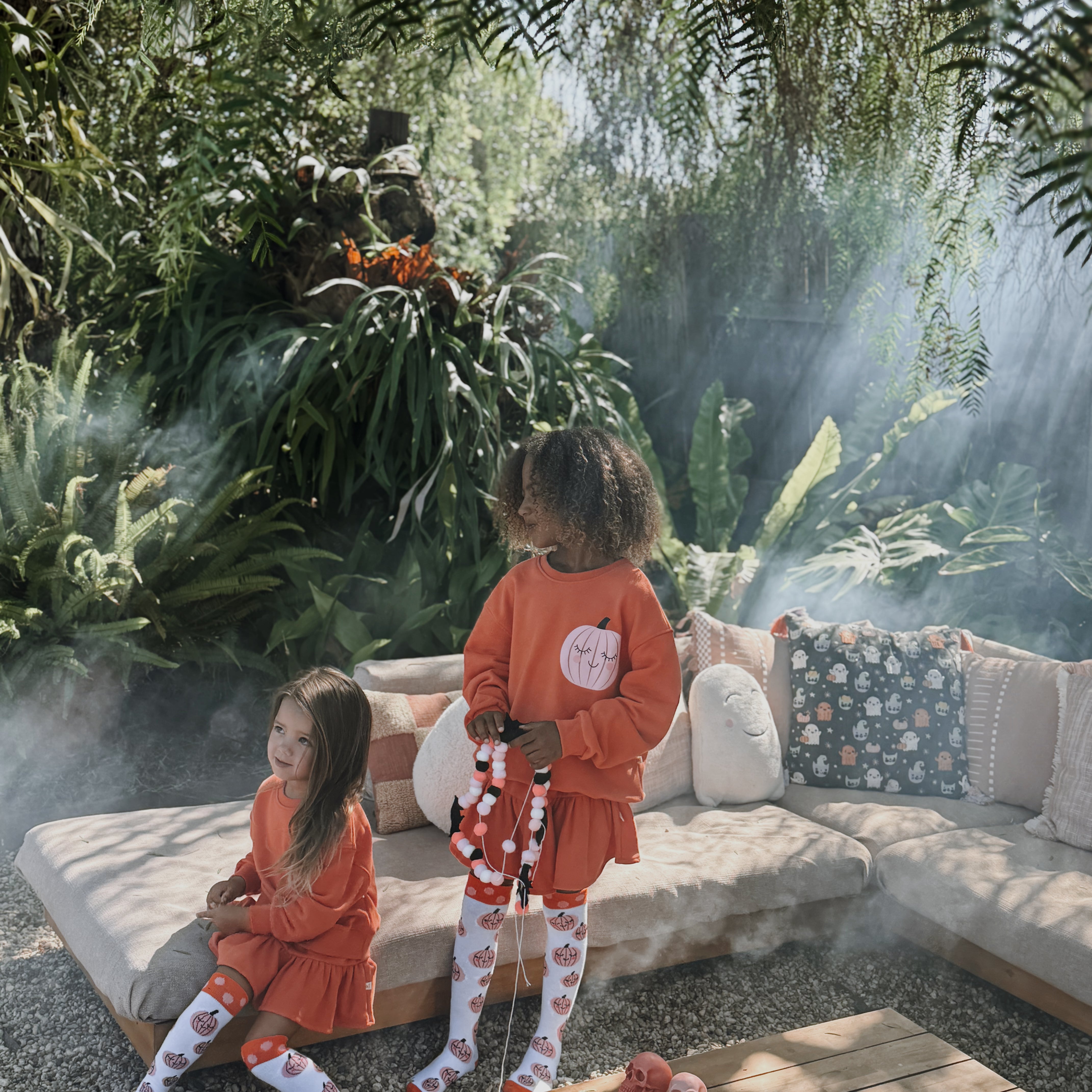 'TIS THE SEASON TO BE SPOOKY | FRONT + BACK PRINT | oversized  drop shoulder | KIDS