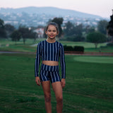 MA-ME-MI | SHORTS | STRIPED NAVY