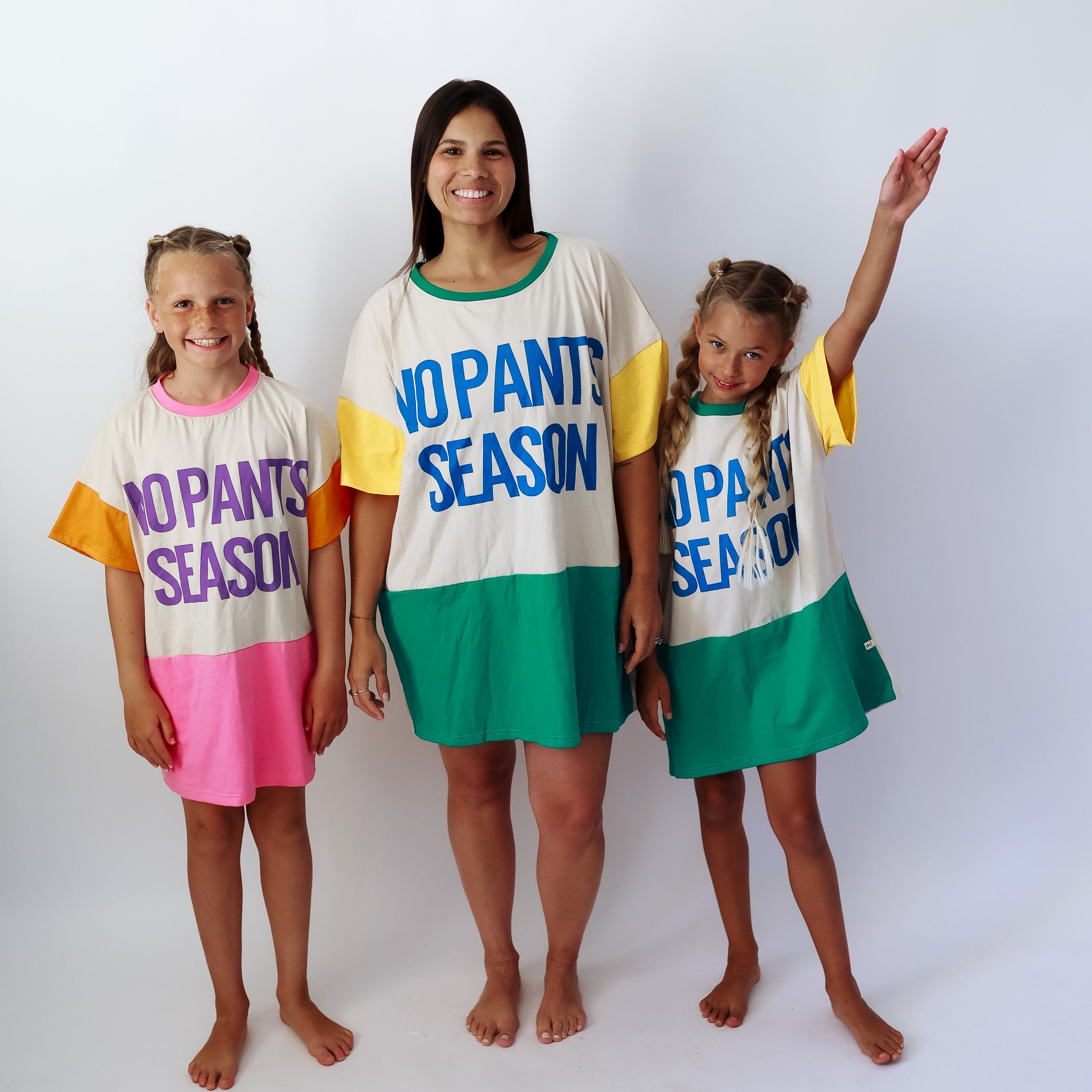 NO PANTS SEASON™  COLORBLOCK GREEN + YELLOW | Adult Cover-Up