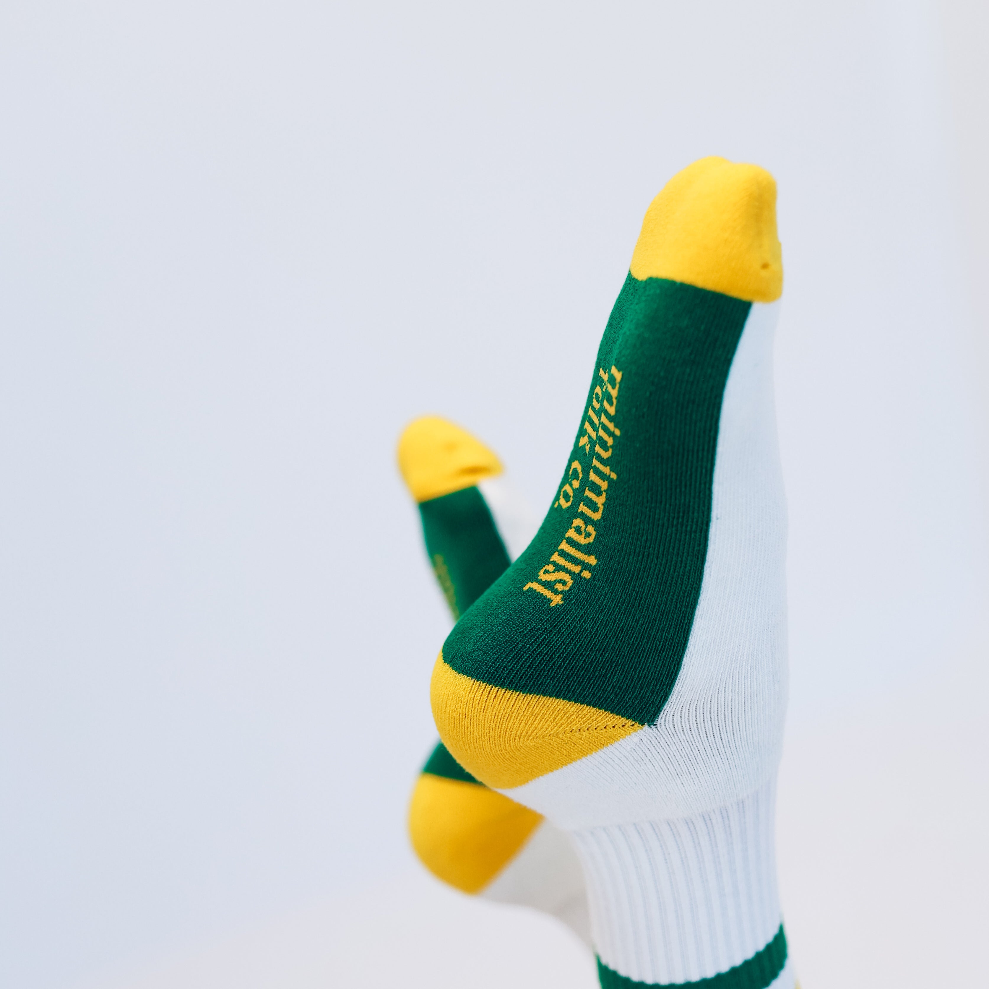 GREEN + YELLOW | socks | retro tube