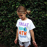 TREAT OUR WORLD WITH KINDNESS | OVERSIZED | Kids Tee