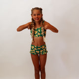 **IMPERFECT** MA-ME-MI | TWO PIECE RUFFLE SWIM | BANANAS ALL OVER