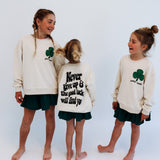 FEELIN' LUCKY |oversized drop shoulder | KIDS