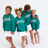 LUCKY | IN GREEN | oversized drop shoulder | KIDS