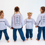 CHILD OF GOD | IN POWDER BLUE | oversized drop shoulder | KIDS