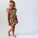 SMOCKED TOP | BRAZIL IN SQUARES | GIRLS