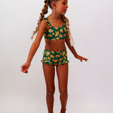 **IMPERFECT** MA-ME-MI | TWO PIECE RUFFLE SWIM | BANANAS ALL OVER