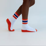 CANTALOUPE + PURPLE | socks | retro tube