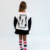 BLACK + PINK + WHITE | knee high socks