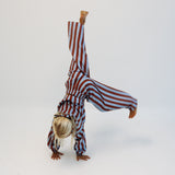 MAYA SET | 2 PIECE OUTFIT | RUSTY + BLUE STRIPES | GIRLS