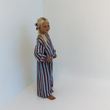 MAYA SET | 2 PIECE OUTFIT | RUSTY + BLUE STRIPES | GIRLS