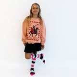 RIDE OR FLY | IN DUSTY PINK | oversized drop shoulder | KIDS