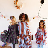 CLEMENTINE DRESS | PURPLE + GREEN CHECKERED | GIRLS