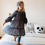 CLEMENTINE DRESS | PURPLE + GREEN CHECKERED | GIRLS