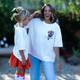 HALLOWEEN FLOWERS | OVERSIZED MOM TEE