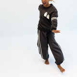 JOGGER | CHARCOAL & STRIPES | KIDS