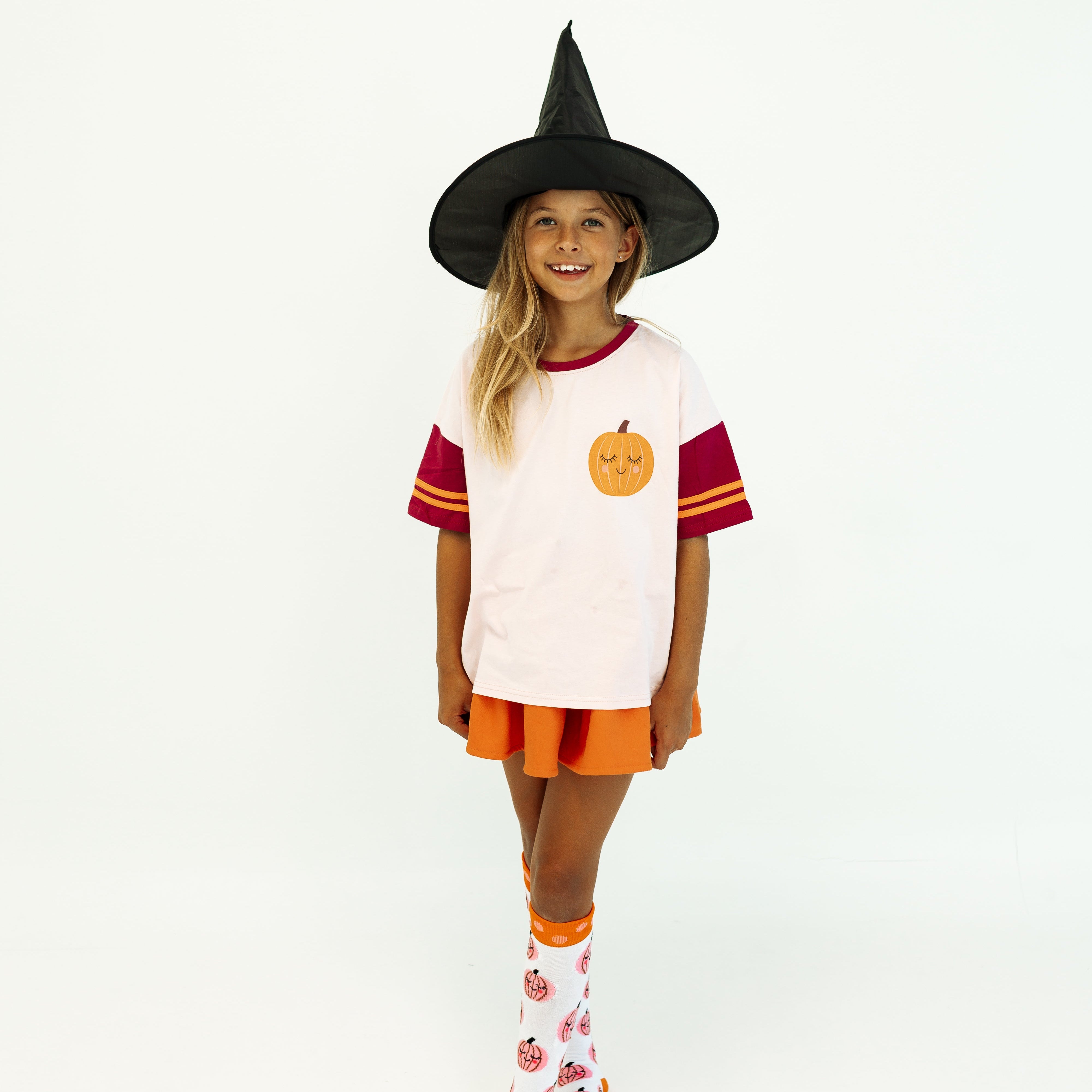 TIS THE SEASON TO BE SPOOKY  | BURGUNDY | OVERSIZED KIDS TEE