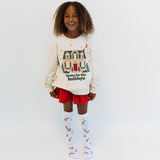 HOME FOR THE HOLIDAYS pullover| oversized drop shoulder | KIDS