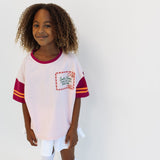 LETTERS TO SANTA | BURGUNDY | OVERSIZED KIDS TEE
