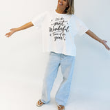 WONDERFUL TIME | OVERSIZED MOM TEE