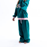 STRAIGHT LEG PANTS | FLEECE | GREEN | KIDS