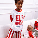 STRAIGHT LEG PANTS | RED + WHITE STRIPED | KIDS