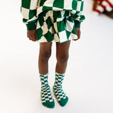 MINI SKIRT | CHECKERED GREEN | GIRLS