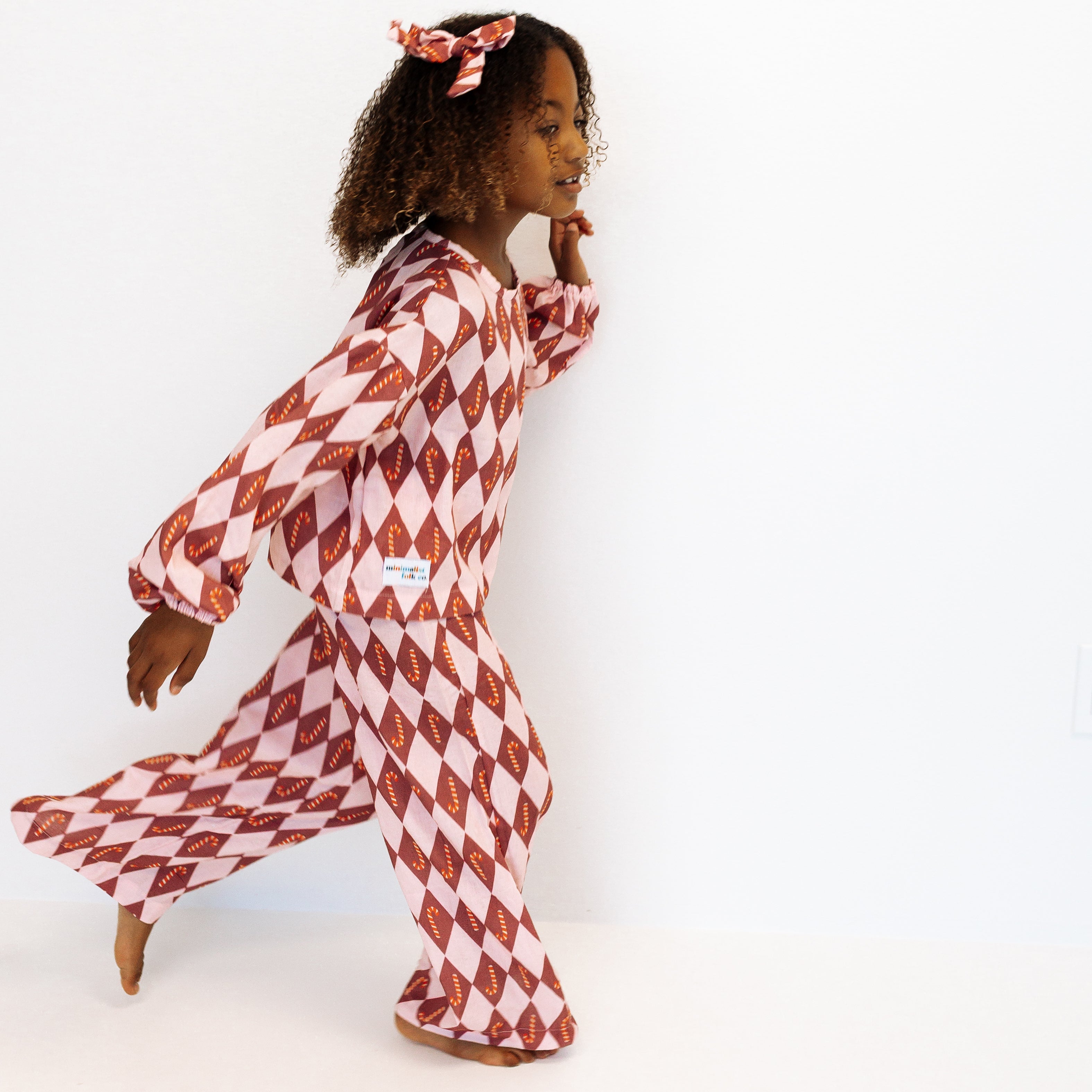 MAYA SET | 2 PIECE OUTFIT | CANDY CANE HARLEQUIN | GIRLS
