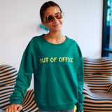 OUT OF OFFICE | IN GREEN | Drop Shoulder Pullover | ADULT