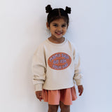 MAMA SAID GO ASK YOUR DAD | in peach | oversized drop shoulder | KIDS