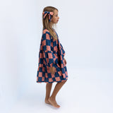 CLEMENTINE DRESS | PINK + BLUE CHECKERED | GIRLS