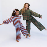 MAYA SET | 2 PIECE OUTFIT | PLAID GREEN | GIRLS