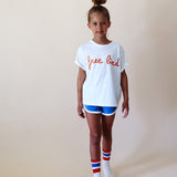 FREE BIRD in burnt orange | OVERSIZED | Kids Tee