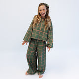 MAYA SET | 2 PIECE OUTFIT | PLAID GREEN | GIRLS