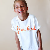 FREE BIRD in burnt orange | OVERSIZED | Kids Tee