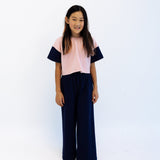 APRIL SET | COLOR BLOCK | PINK + NAVY | GIRLS