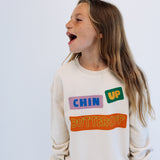 CHIN UP BUTTERCUP | oversized drop shoulder | KIDS