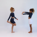 MA-ME-MI | SKORT | STRIPED NAVY