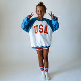 USA | Oversized Kids Drop Shoulder Pullover | Kids