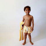 MA-ME-MI | BOARDSHORTS | STRIPED MUSTARD