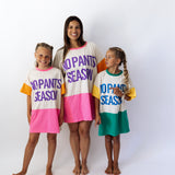 NO PANTS SEASON™  COLORBLOCK PINK + ORANGE | Adult Cover-Up