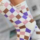 PASTEL CHECKERED | socks | retro tube