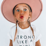 STRONG LIKE A GIRL | OVERSIZED | Kids Tee