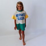 NO PANTS SEASON™  COLORBLOCK GREEN + YELLOW | Kids Cover-Up