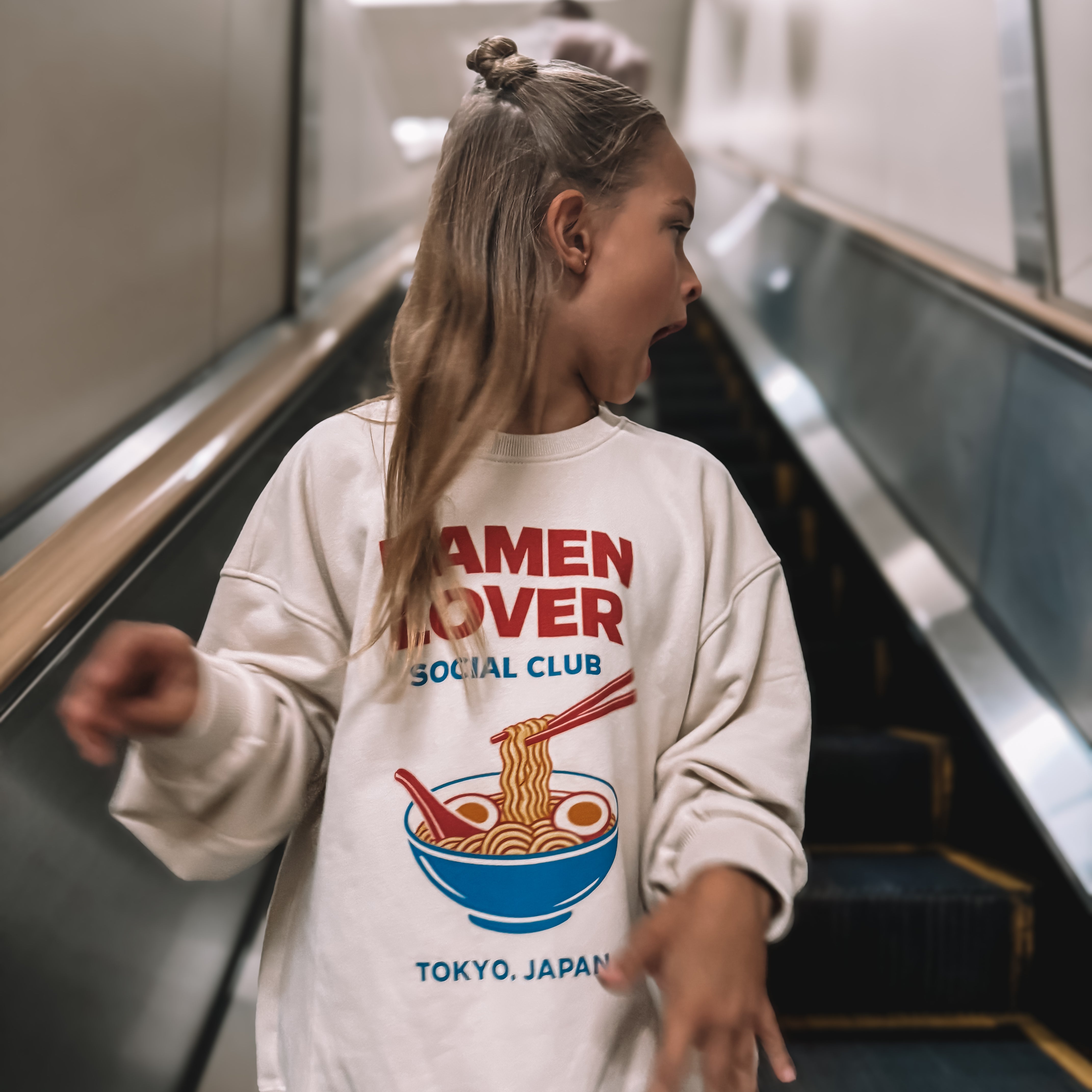 RAMEN LOVER SOCIAL CLUB pullover| oversized drop shoulder | KIDS