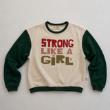*** SAMPLE *** STRONG LIKE A GIRL  | COLORBLOCK | oversized drop shoulder | KIDS