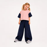 APRIL SET | COLOR BLOCK | PINK + NAVY | GIRLS