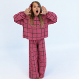 MAYA SET | 2 PIECE OUTFIT | PLAID PINK | GIRLS