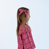 BOW CLIP | PINK PLAID