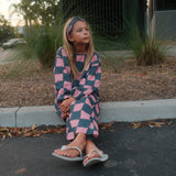 MAYA SET | 2 PIECE OUTFIT | CHECKERED PINK + BLUE | GIRLS